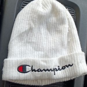 White Champion Beanie